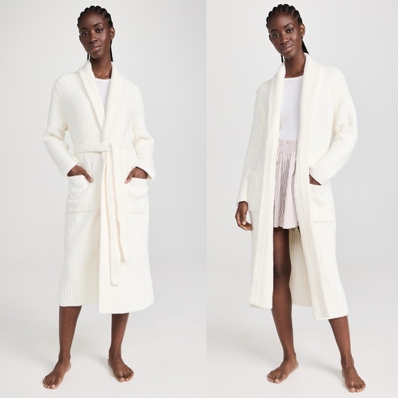 NWT Barefoot Dreams Eco CozyChic Ribbed Robe Sz 1 (US S)
